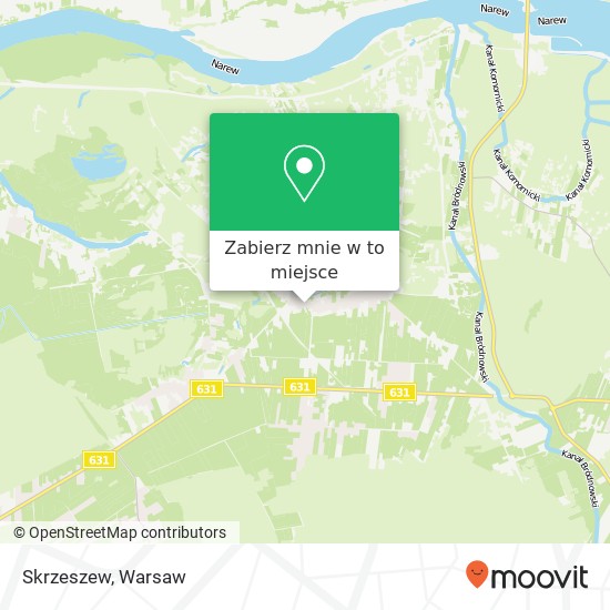 Mapa Skrzeszew