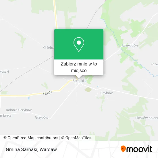Mapa Gmina Sarnaki