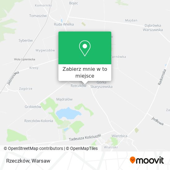 Mapa Rzeczków