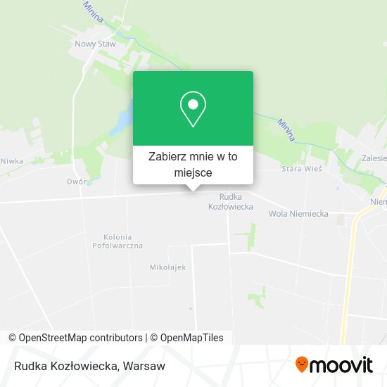 Mapa Rudka Kozłowiecka