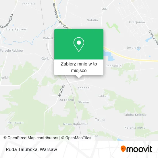 Mapa Ruda Talubska