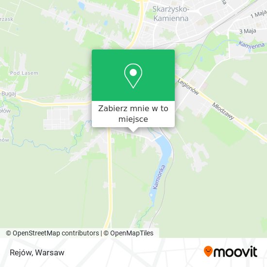 Mapa Rejów