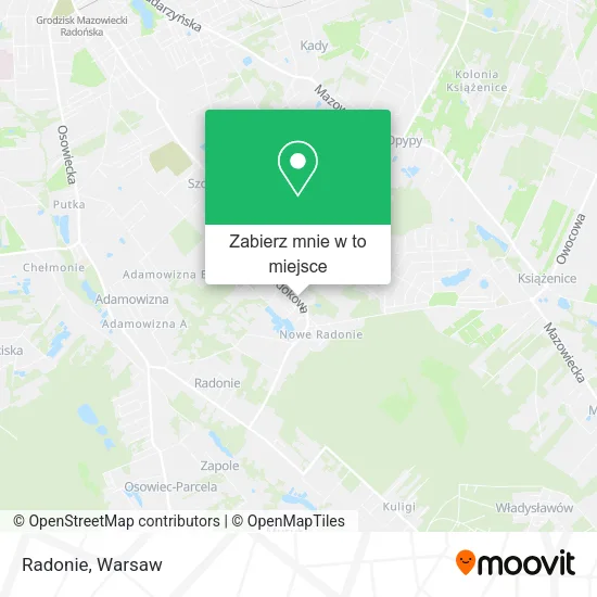 Mapa Radonie