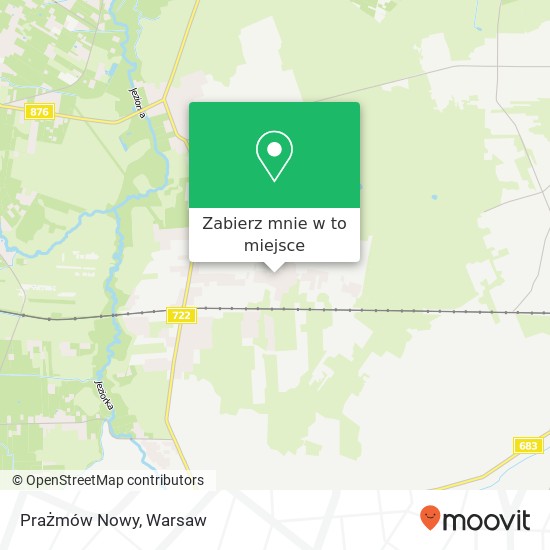 Mapa Prażmów Nowy