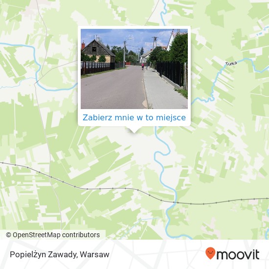 Mapa Popielżyn Zawady