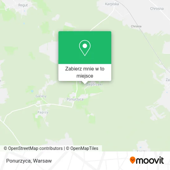Mapa Ponurzyca