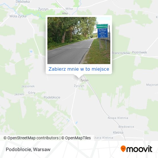 Mapa Podobłocie