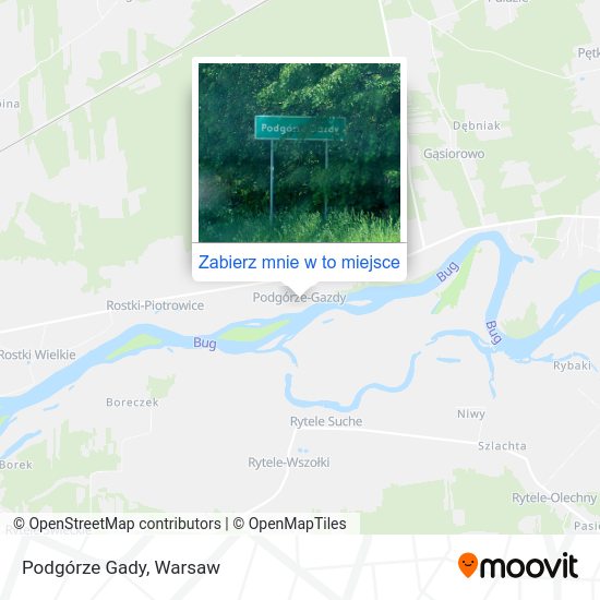 Mapa Podgórze Gady