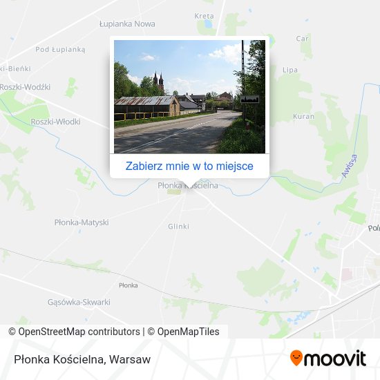 Mapa Płonka Kościelna