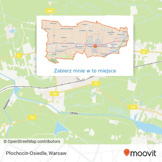 Mapa Płochocin-Osiedle