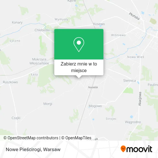 Mapa Nowe Pieścirogi