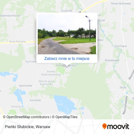 Mapa Pieńki Słubickie