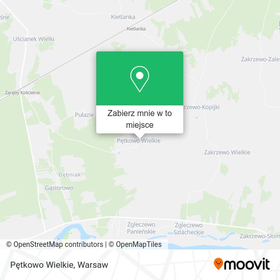 Mapa Pętkowo Wielkie