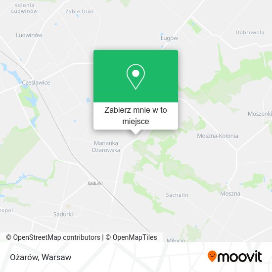 Mapa Ożarów