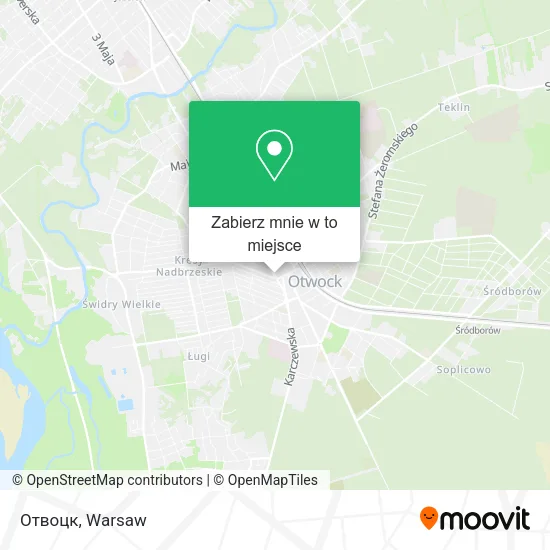 Mapa Отвоцк