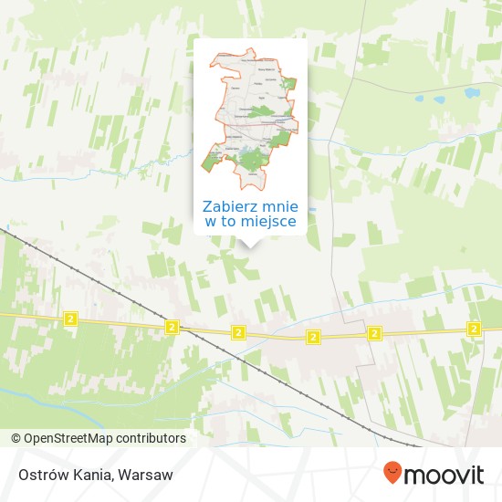 Mapa Ostrów Kania