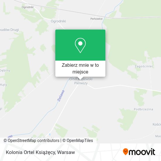 Mapa Kolonia Ortel Książęcy