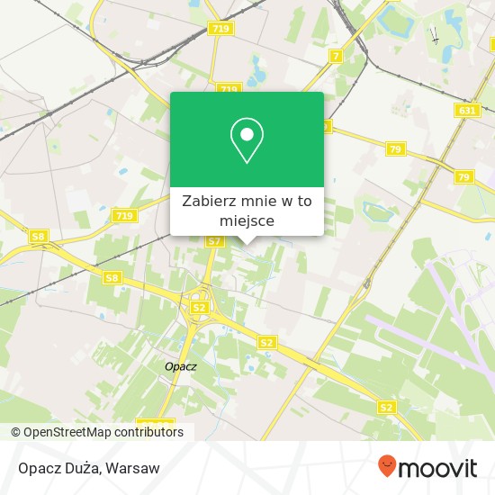 Mapa Opacz Duża