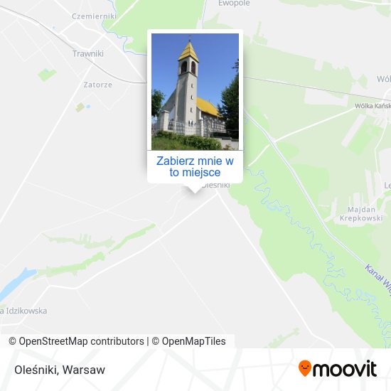 Mapa Oleśniki