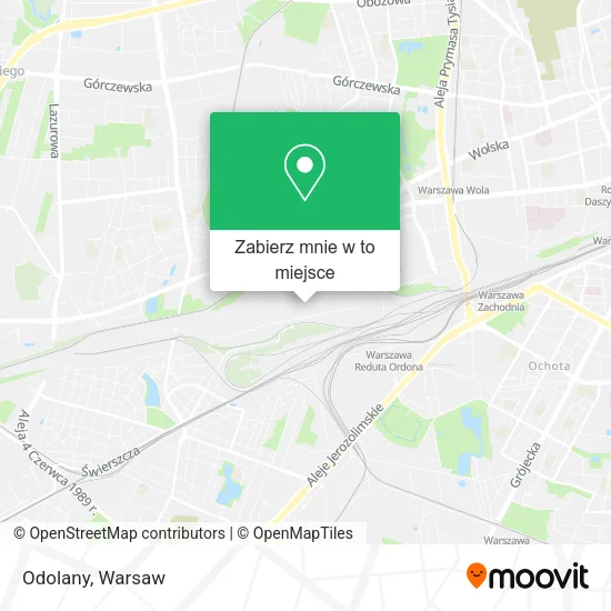 Mapa Odolany