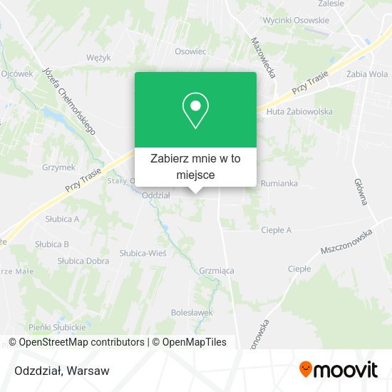 Mapa Odzdział