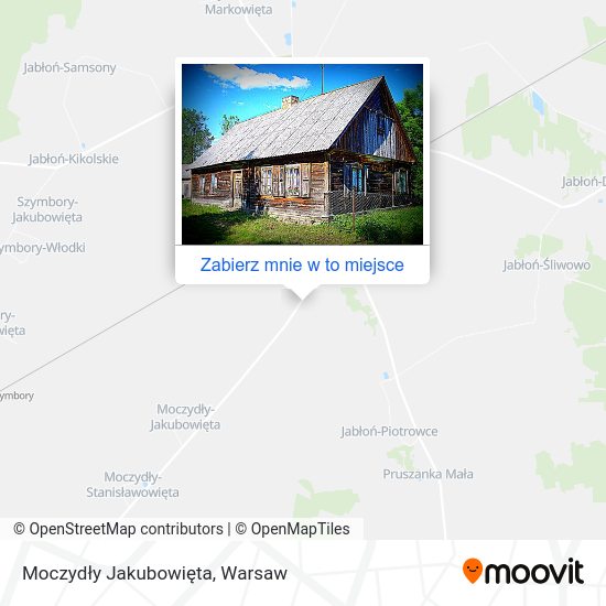 Mapa Moczydły Jakubowięta