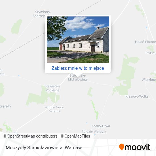 Mapa Moczydły Stanisławowięta