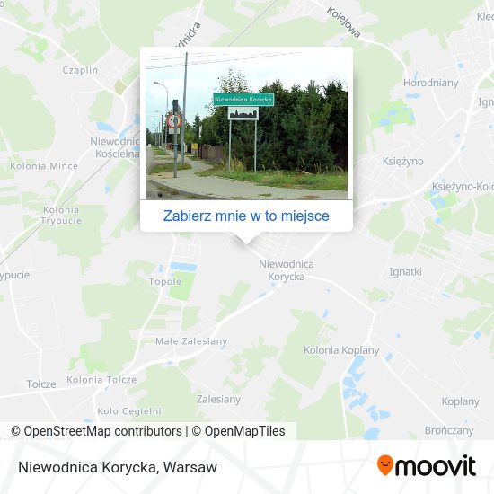 Mapa Niewodnica Korycka