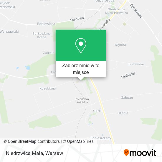 Mapa Niedrzwica Mała