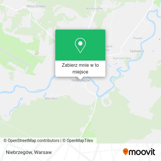 Mapa Niebrzegów