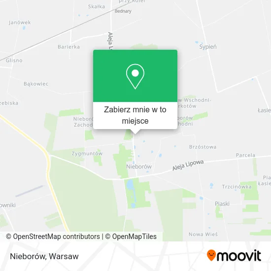 Mapa Nieborów