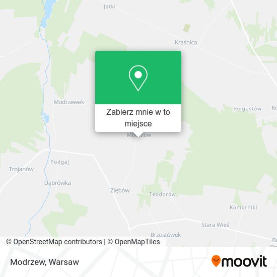 Mapa Modrzew