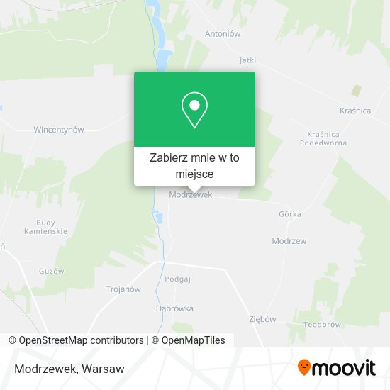 Mapa Modrzewek