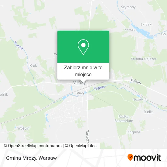 Mapa Gmina Mrozy
