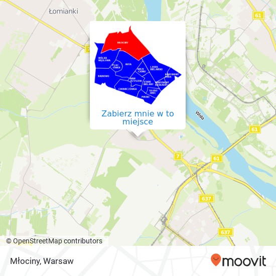 Mapa Młociny