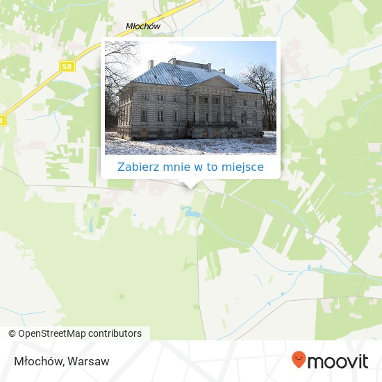 Mapa Młochów