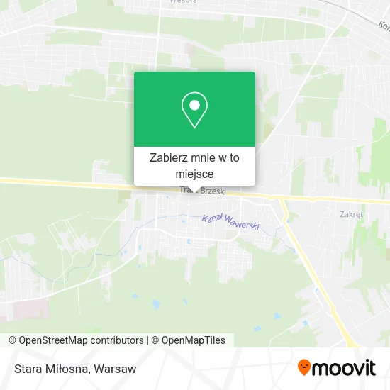Mapa Stara Miłosna