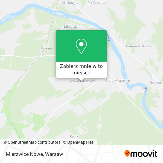 Mapa Mierzwice Nowe