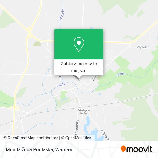 Mapa Meņdzižeca Podlaska