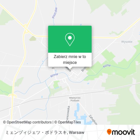 Mapa ミェンヅィジェツ・ポドラスキ