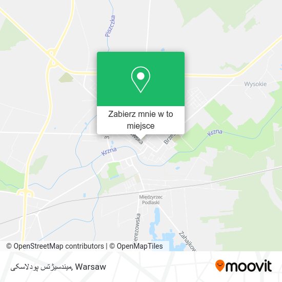 Mapa میندسیژتس پودلاسکی