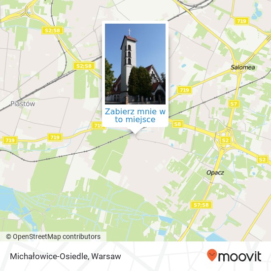 Mapa Michałowice-Osiedle