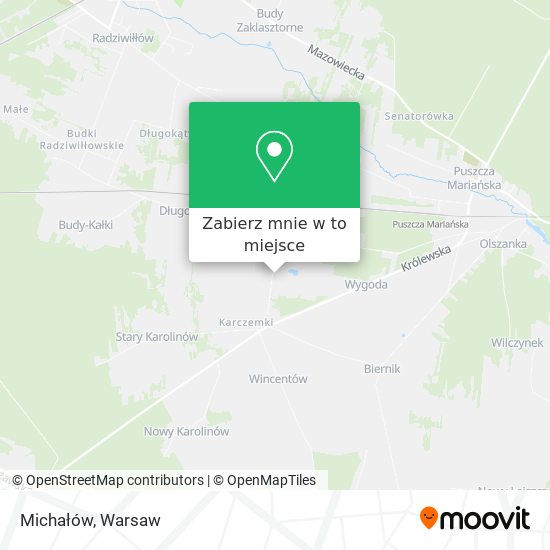 Mapa Michałów