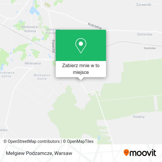 Mapa Mełgiew Podzamcze