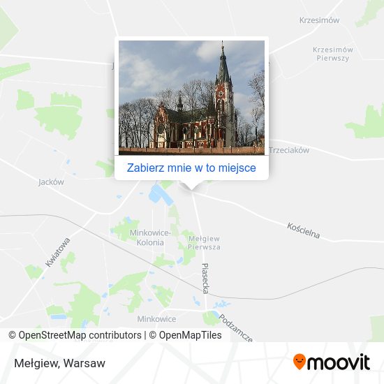 Mapa Mełgiew