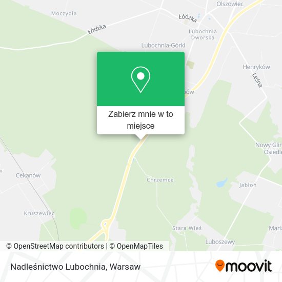 Mapa Nadleśnictwo Lubochnia