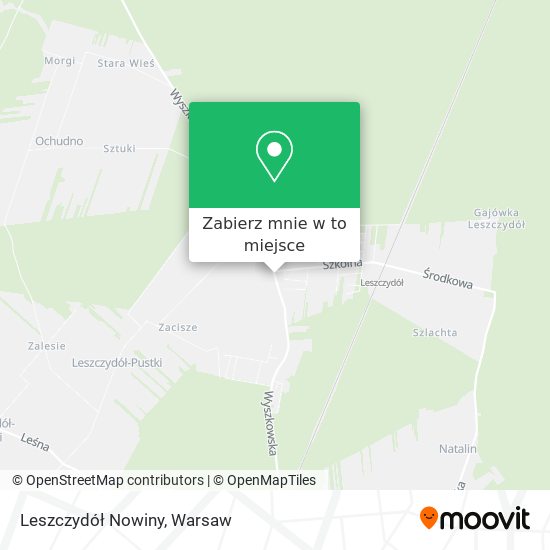 Mapa Leszczydół Nowiny