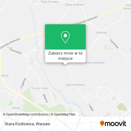 Mapa Stara Kozłowice