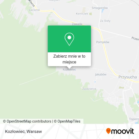 Mapa Kozłowiec