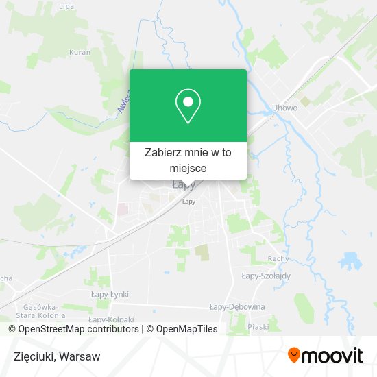 Mapa Zięciuki